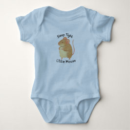 Adembenemende handgeschilderde muis baby body romper