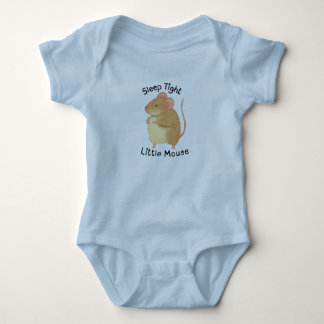 Adembenemende handgeschilderde muis baby body romper