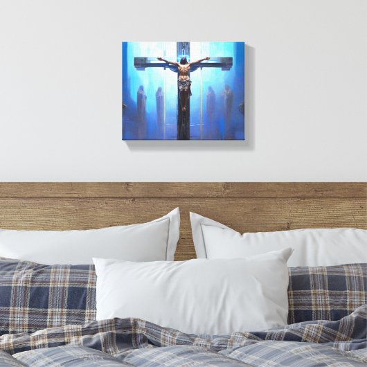 Adembenemende Jezus Canvas Kunst - Inspirerende Sp (Insitu (Slaapkamer))