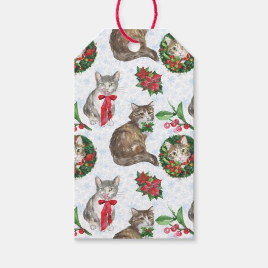 Adembenemende kattenkrans cadeaulabel (Voorkant)