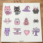 Adembenemende Kawaii Halloween-stickerverzameling Sticker