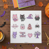 Adembenemende Kawaii Halloween-stickerverzameling Sticker