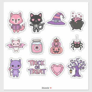 Adembenemende Kawaii Halloween-stickerverzameling Sticker
