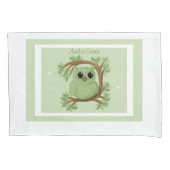 Adembenemende Kleine Uil Standaard Kussensloop Set (Voorkant-Links)