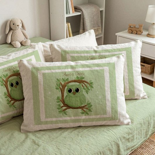 Adembenemende Kleine Uil Standaard Kussensloop Set