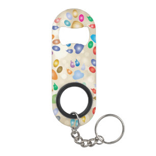 Adembenemende Kleurrijke Hondenpootafdrukken,Bokeh Mini Flessenopener