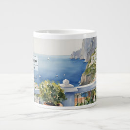 Adembenemende kustlijn van Capri koffiemok Grote Koffiekop