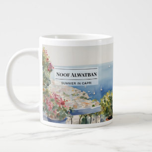Adembenemende kustlijn van Capri koffiemok Grote Koffiekop