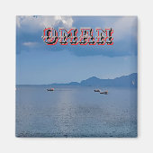 Adembenemende kustlijn van Oman Magneet (Voorkant)