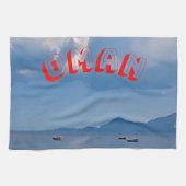 Adembenemende kustlijn van Oman Theedoek (Horizontaal)