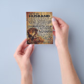 Adembenemende Letter To Husband Lovely Gift To My  Flyer (Hand)