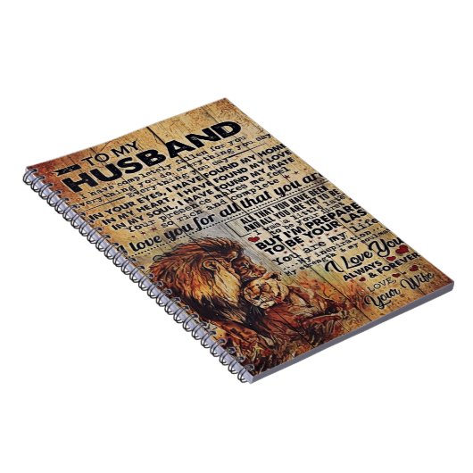 Adembenemende Letter To Husband Lovely Gift To My Notitieboek (Rechterzijde)