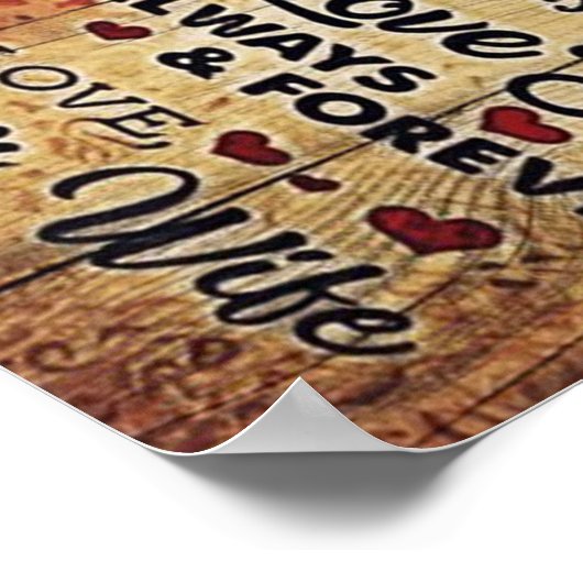 Adembenemende Letter To Husband Lovely Gift To My Poster (Hoek)