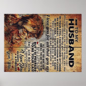 Adembenemende Letter To Husband Lovely Gift To My Poster (Voorkant)