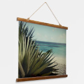 Adembenemende oceaan uitzicht aangepaste foto hangend wandkleed (Gebogen)