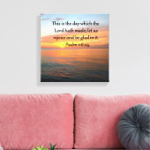 ADEMBENEMENDE PSALM 118:24 ZONSOPGANG FOTO CANVAS AFDRUK (Insitu (Woonkamer))