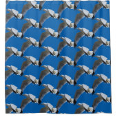 Adembenemende ringvormige meeuw in de vlucht douchegordijn (Voorkant)