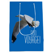 Adembenemende ringvormige meeuw in de vlucht medium cadeauzakje (Achterkant)