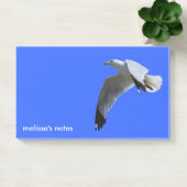 Adembenemende ringvormige meeuw in de vlucht post-it® notes (Kantoor)