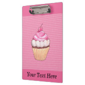 Adembenemende Roze Cupcake met Kersen Klembord (Links)
