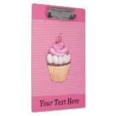 Adembenemende Roze Cupcake met Kersen Klembord (Rechts)