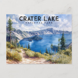 Adembenemende schoonheid: Crater Lake National Par Briefkaart