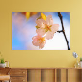 Adembenemende schoonheid van Sakura Flowers in het Canvas Afdruk (Insitu (Woonkamer))