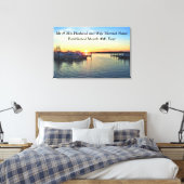 ADEMBENEMENDE SUNSET MARINA GEPERSONALISEERDE BRUI CANVAS AFDRUK (Insitu (Slaapkamer))