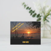 Adembenemende Tamarindo Sunset Briefkaart (Staand voorkant)