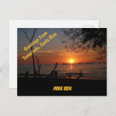 Adembenemende Tamarindo Sunset Briefkaart (Voorkant / Achterkant)