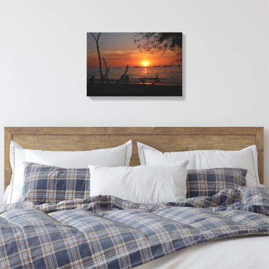 Adembenemende Tamarindo Sunset Canvas Afdruk (Insitu (Slaapkamer))