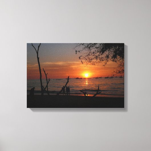 Adembenemende Tamarindo Sunset Canvas Afdruk (Voorkant)