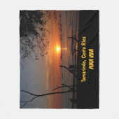 Adembenemende Tamarindo Sunset Fleece Deken (Voorkant)