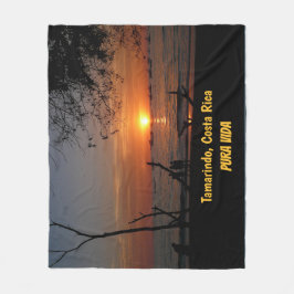 Adembenemende Tamarindo Sunset Fleece Deken