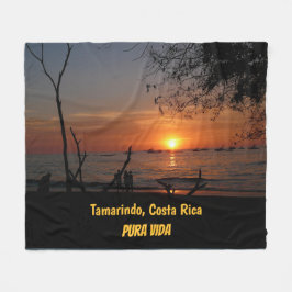 Adembenemende Tamarindo Sunset Fleece Deken