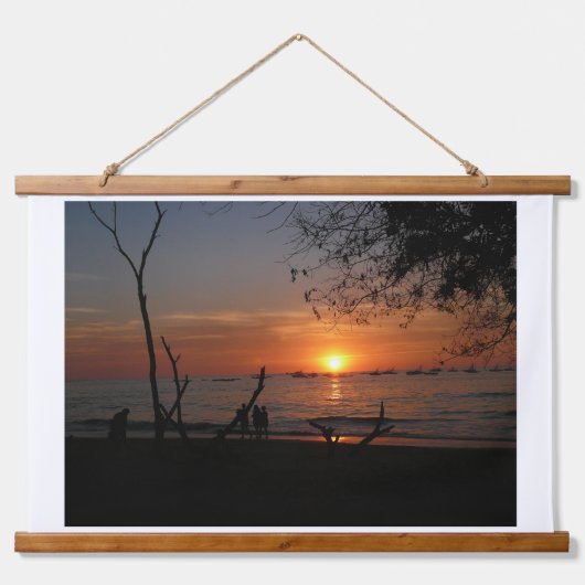 Adembenemende Tamarindo Sunset Hangend Wandkleed (Voorkant)