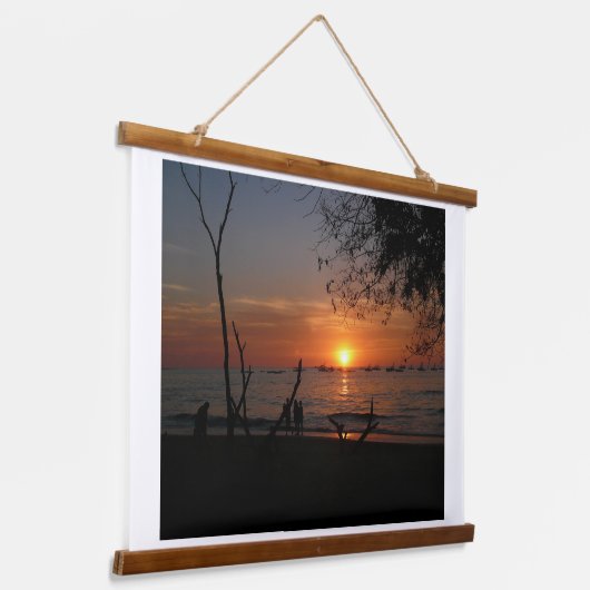 Adembenemende Tamarindo Sunset Hangend Wandkleed (Gebogen)