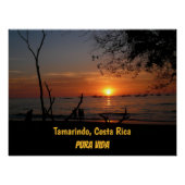 Adembenemende Tamarindo Sunset Perfect Poster (Voorkant)