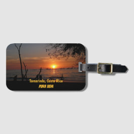 Adembenemende Tamarindo zonsondergang Bagagelabel