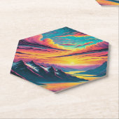 Adembenemende Uitzichten Kartonnen Onderzetters (Schuin)