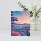 Adembenemende Valley en Snowy Mountain Uitzicht Briefkaart (Staand voorkant)