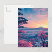 Adembenemende Valley en Snowy Mountain Uitzicht Briefkaart (Voorkant / Achterkant)