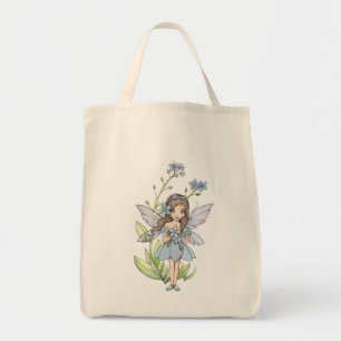 Adembenemende Vergeet-mij-nietje Bloem Fee Biologi Tote Bag