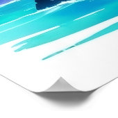 Adembenemende Vuurtoren Panorama van Golven Poster (Hoek)