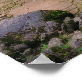 Adembenemende waterval Virje, Slovenië Poster (Hoek)