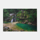Adembenemende waterval Virje, Slovenië Poster Deurmat (Voorkant)