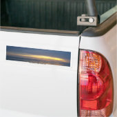 Adembenemende zonsondergang op het eiland Oak Bumpersticker (Op Truck)