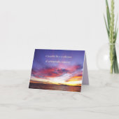 Adembenemende zonsondergang over het zee, op maat kaart (Voorkant)