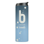 Ademblauwe thermische tuimelaar thermosbeker (Gedraaid links)