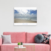Ademen aan het strand: Cardiff, CA Canvas Afdruk (Insitu (Woonkamer))